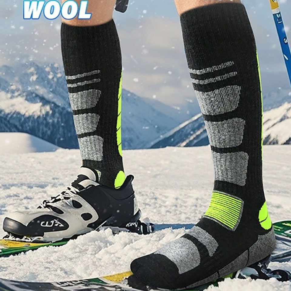 Wool Hiking Sock - GTUBIKE Merinowolle Thermosocken für Männer und