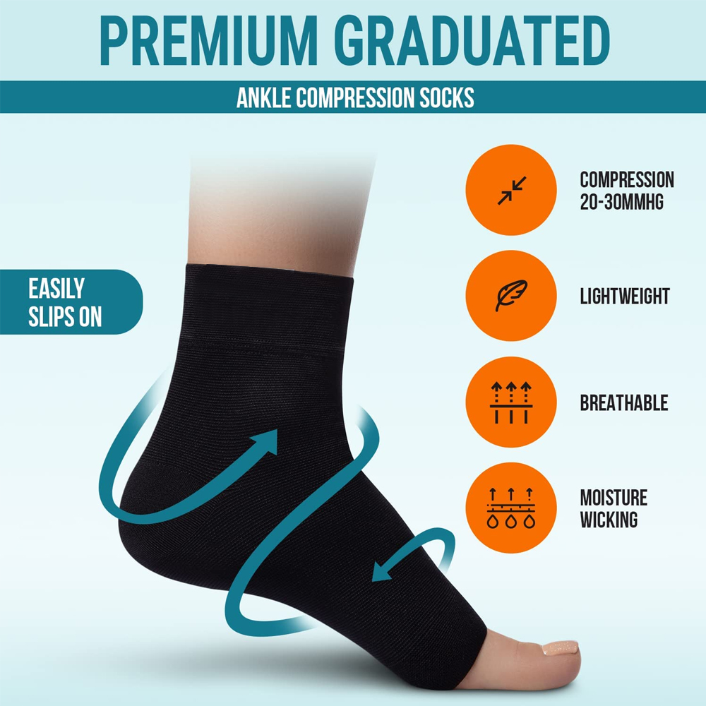 1 Paar Nano-Socken Neuropathie – Ankle Brace Sock Bewertung und Preis